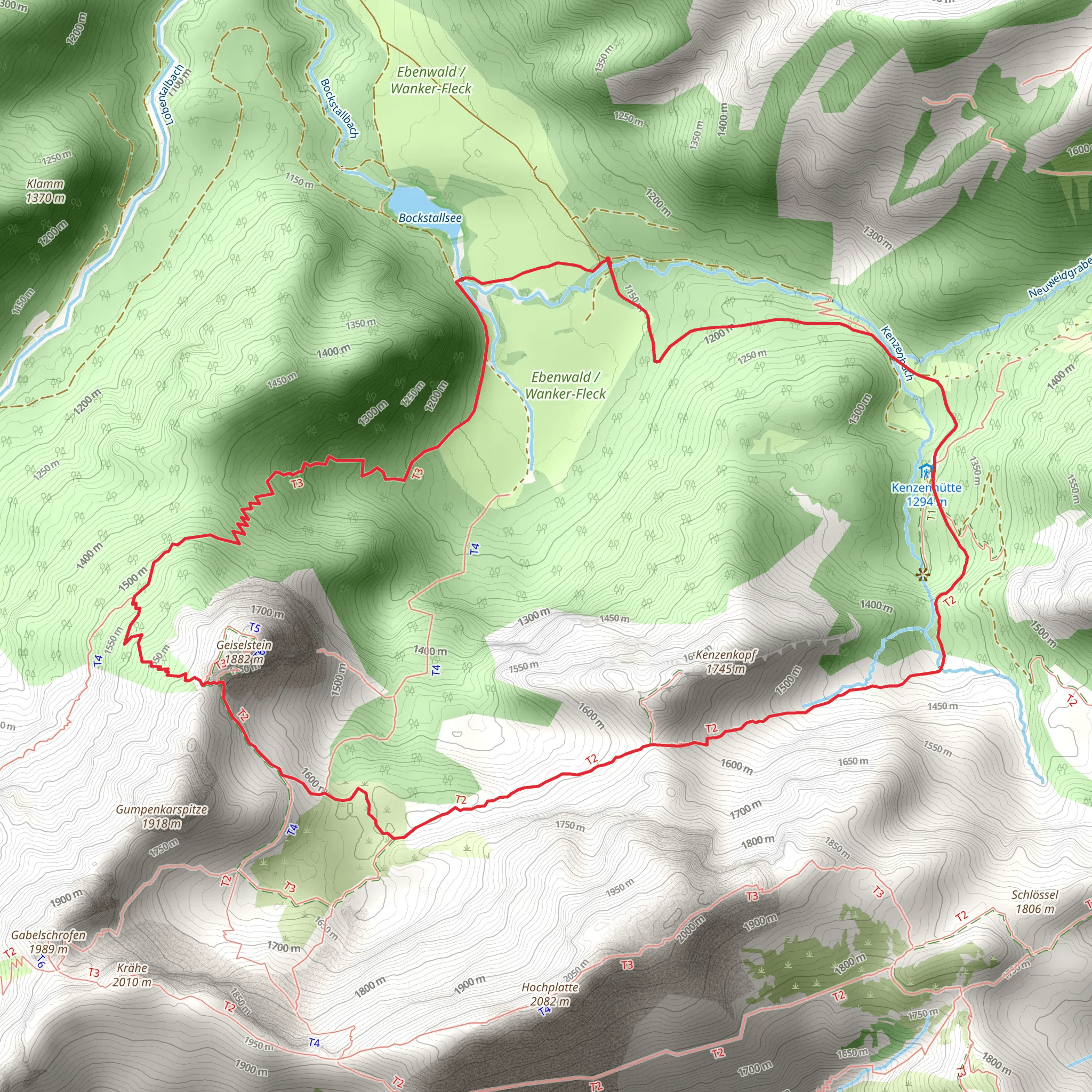 Geiselsteinjoch Via Alpina Purple mobile static map