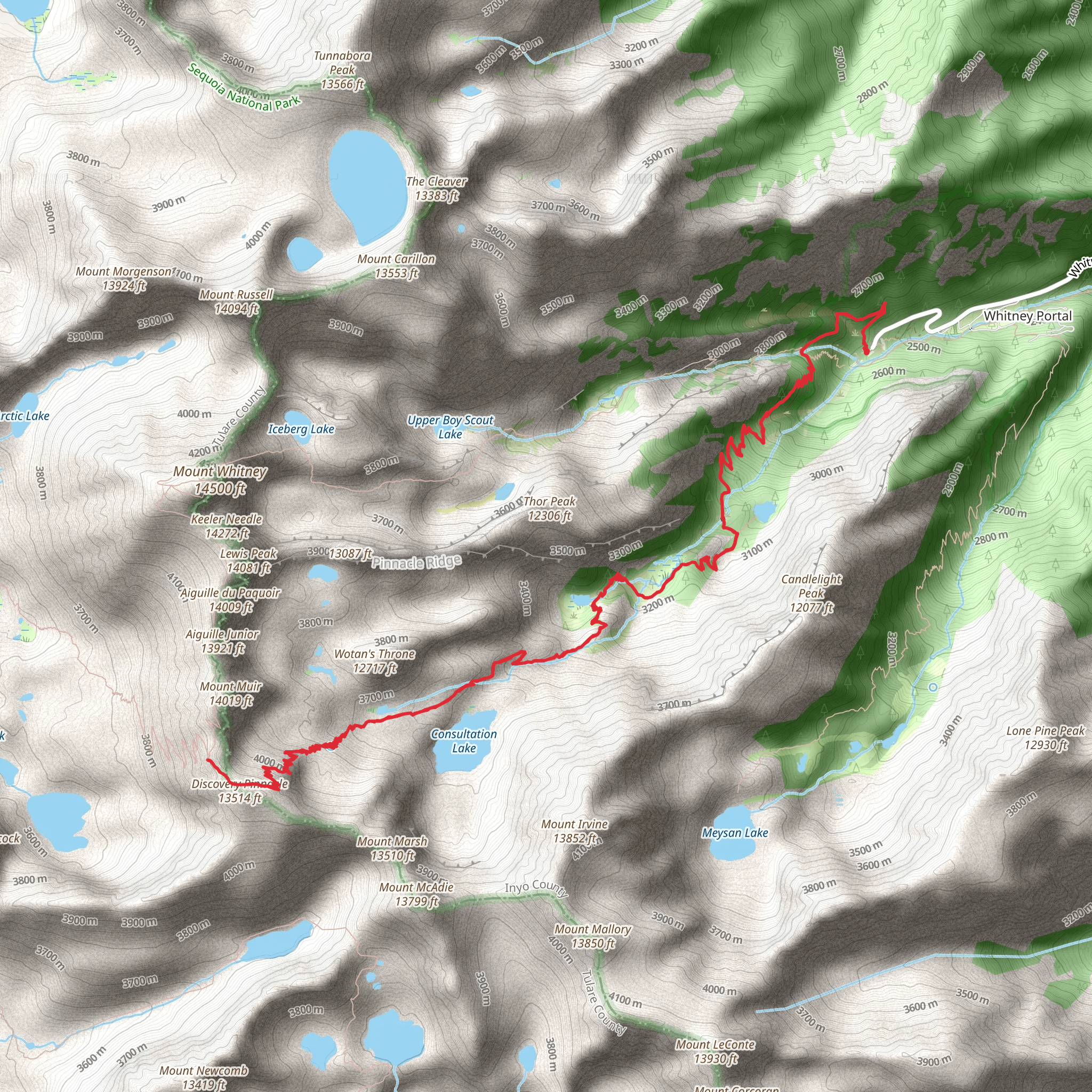Discovery Pinnacle mobile static map