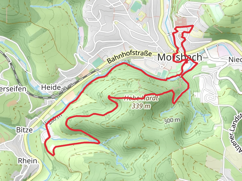 Aussichtsturm Morsbach via Hardtweg