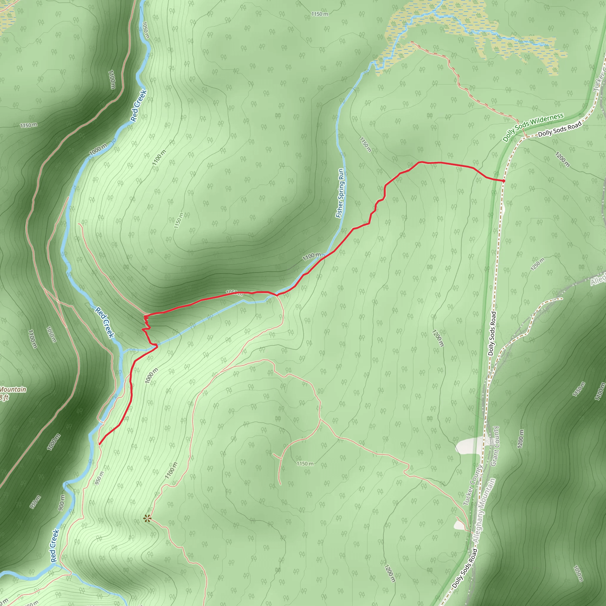 Fisher Spring Run Trail mobile static map