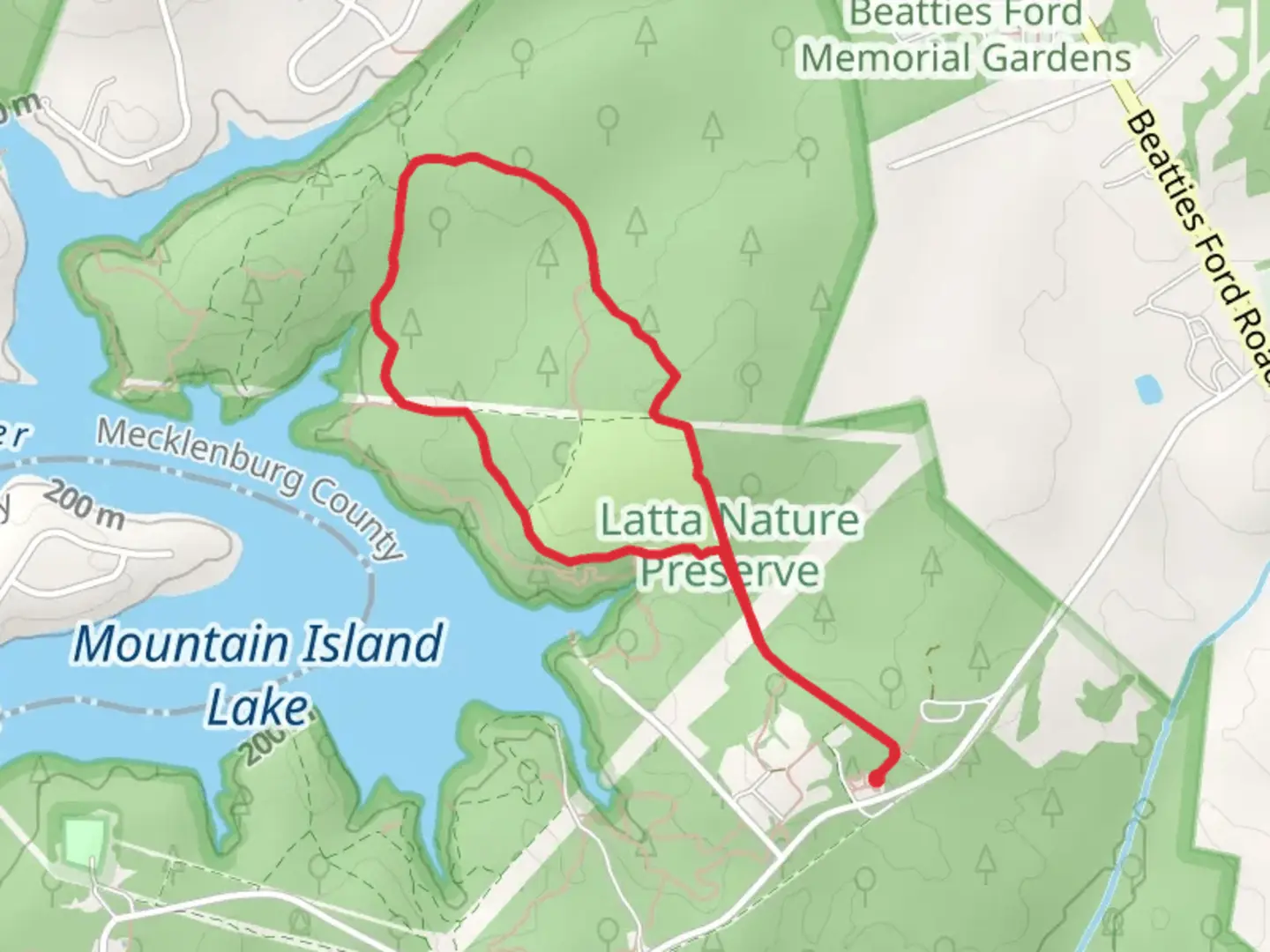 An image depicting the trail Hill Trail, Cove Trail and Split Rock Loop Trail and its surrounding area.