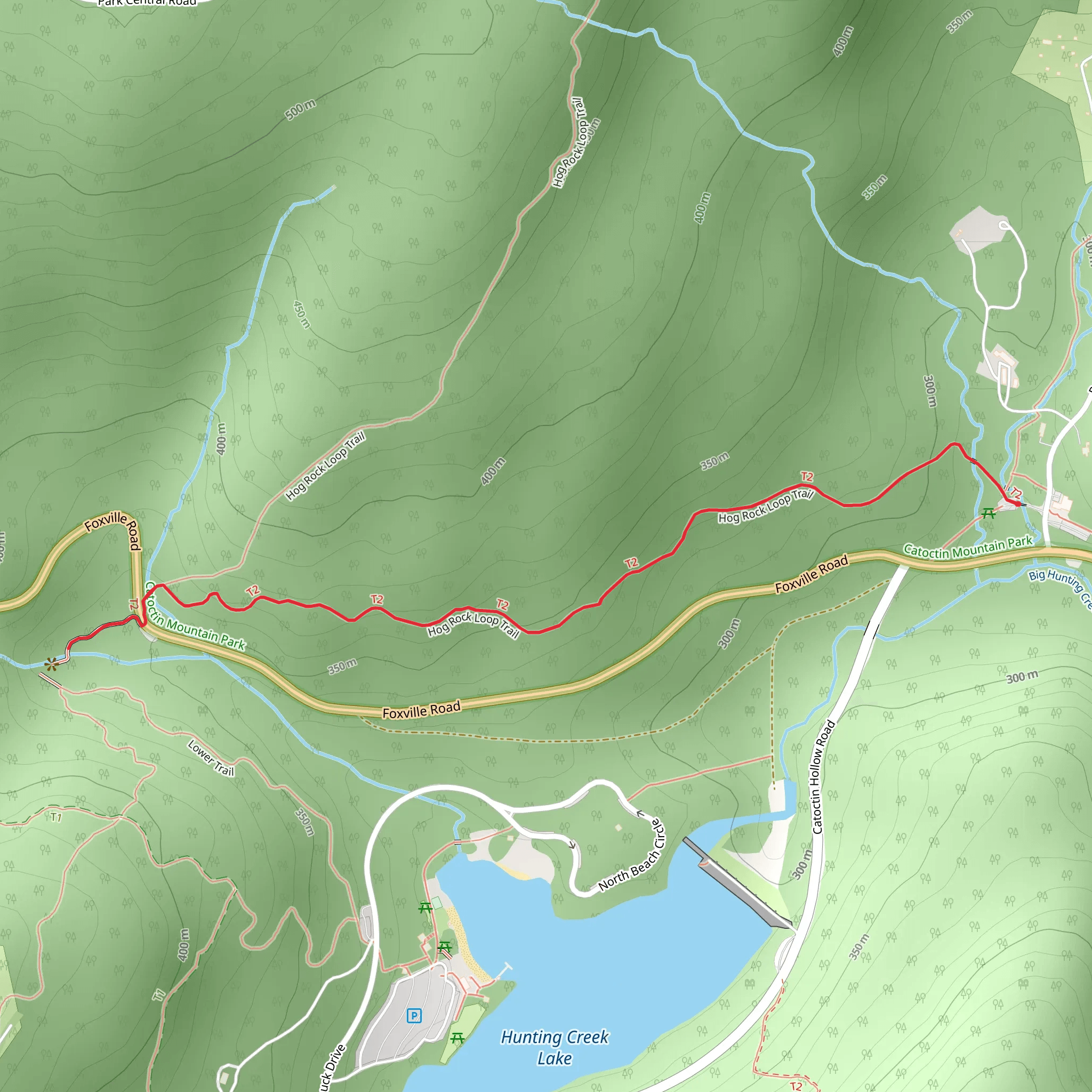Cunningham Falls Nature Trai mobile static map