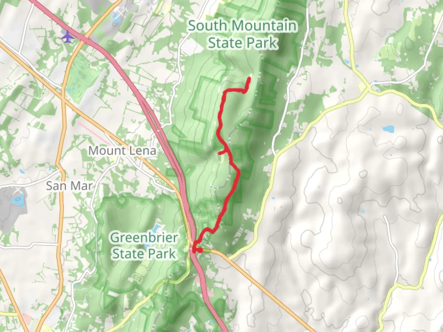 An image depicting the trail Black Rock and Annapolis Rock via Appalachian Trail and its surrounding area.
