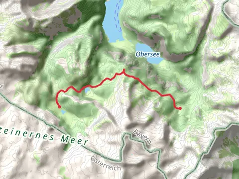 Halsköpfl, Schwarzsee and Unterirdischer Abfluss via AV Weg