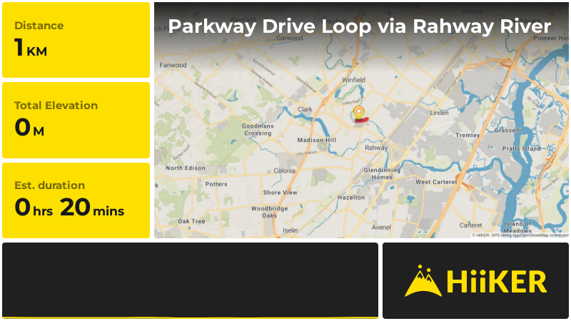 Parkway Drive Loop via Rahway River | Union County | New Jersey