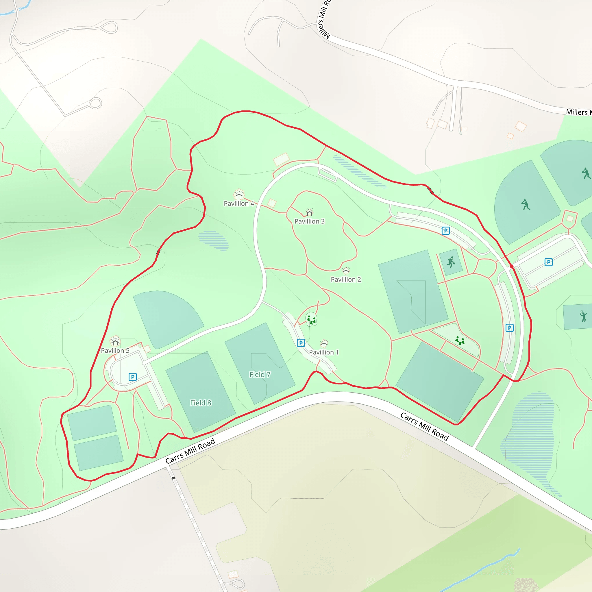Western Regional Park Loop mobile static map