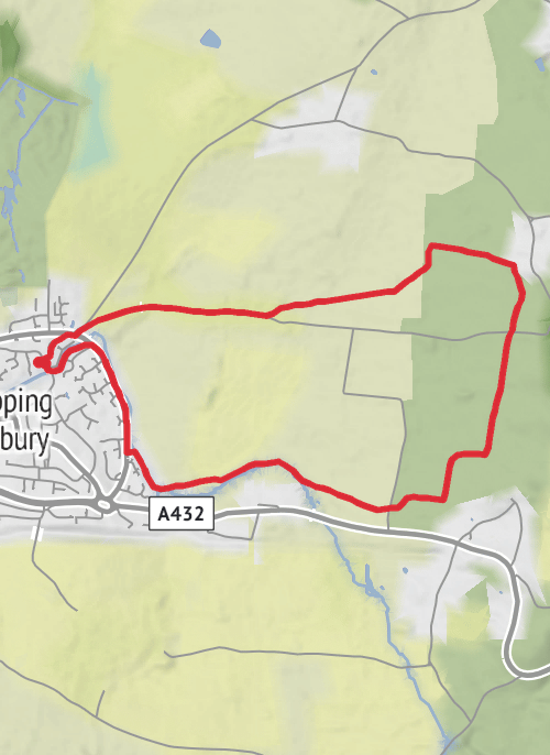 South Gloucestershire Walking mobile static map
