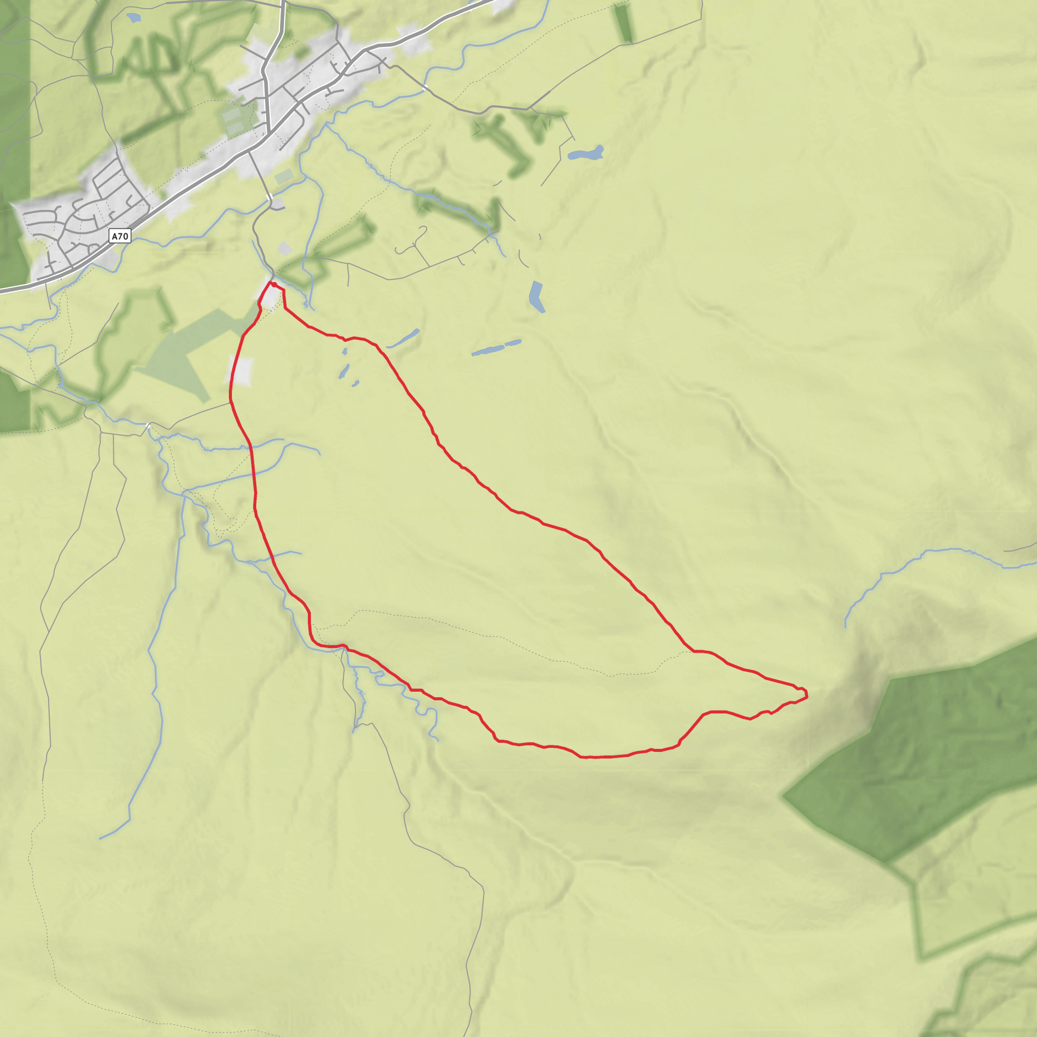 Cairn Table Loop mobile static map