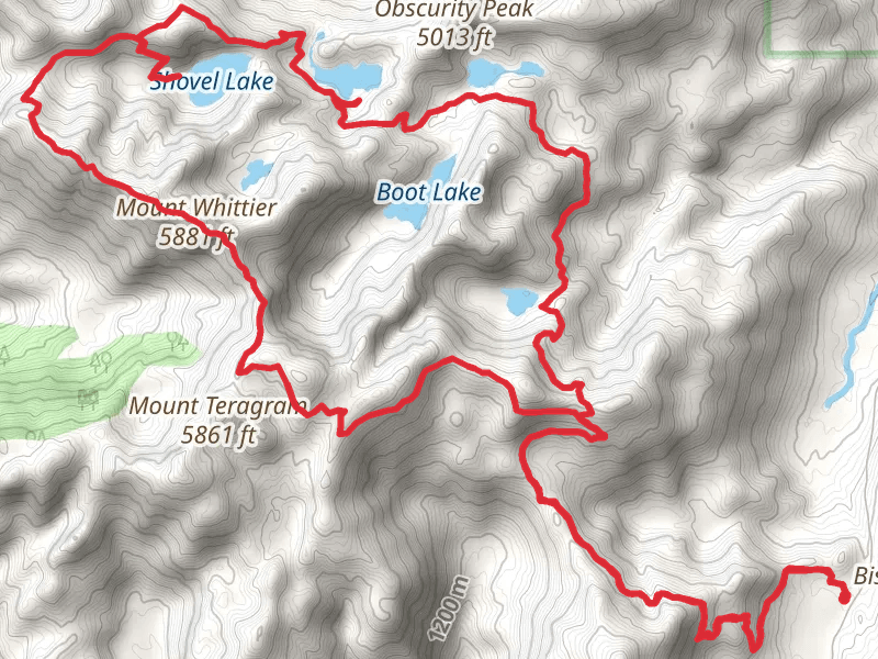 Whittier Ridge Trail and Lakes Trail