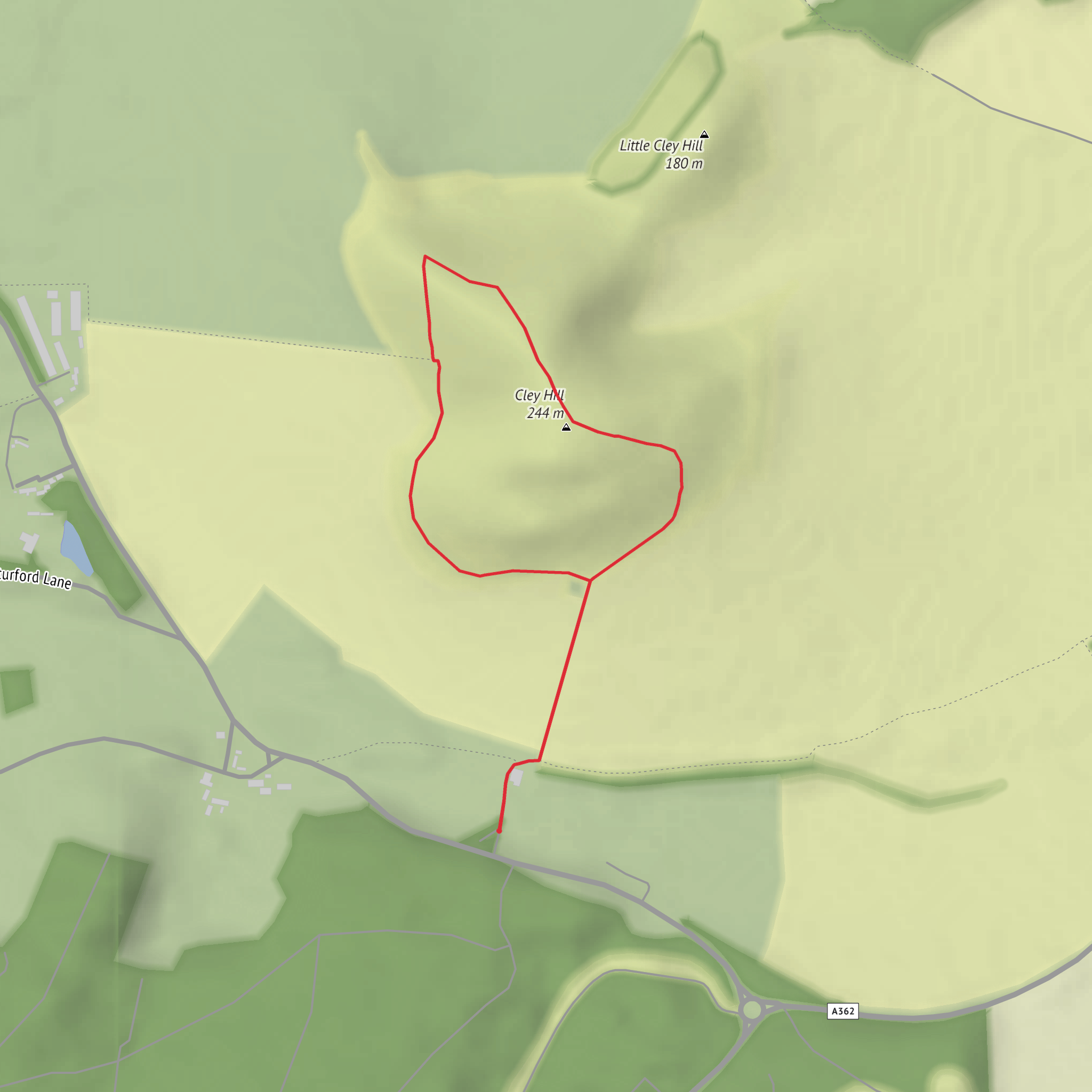 Cley Hill Loop mobile static map