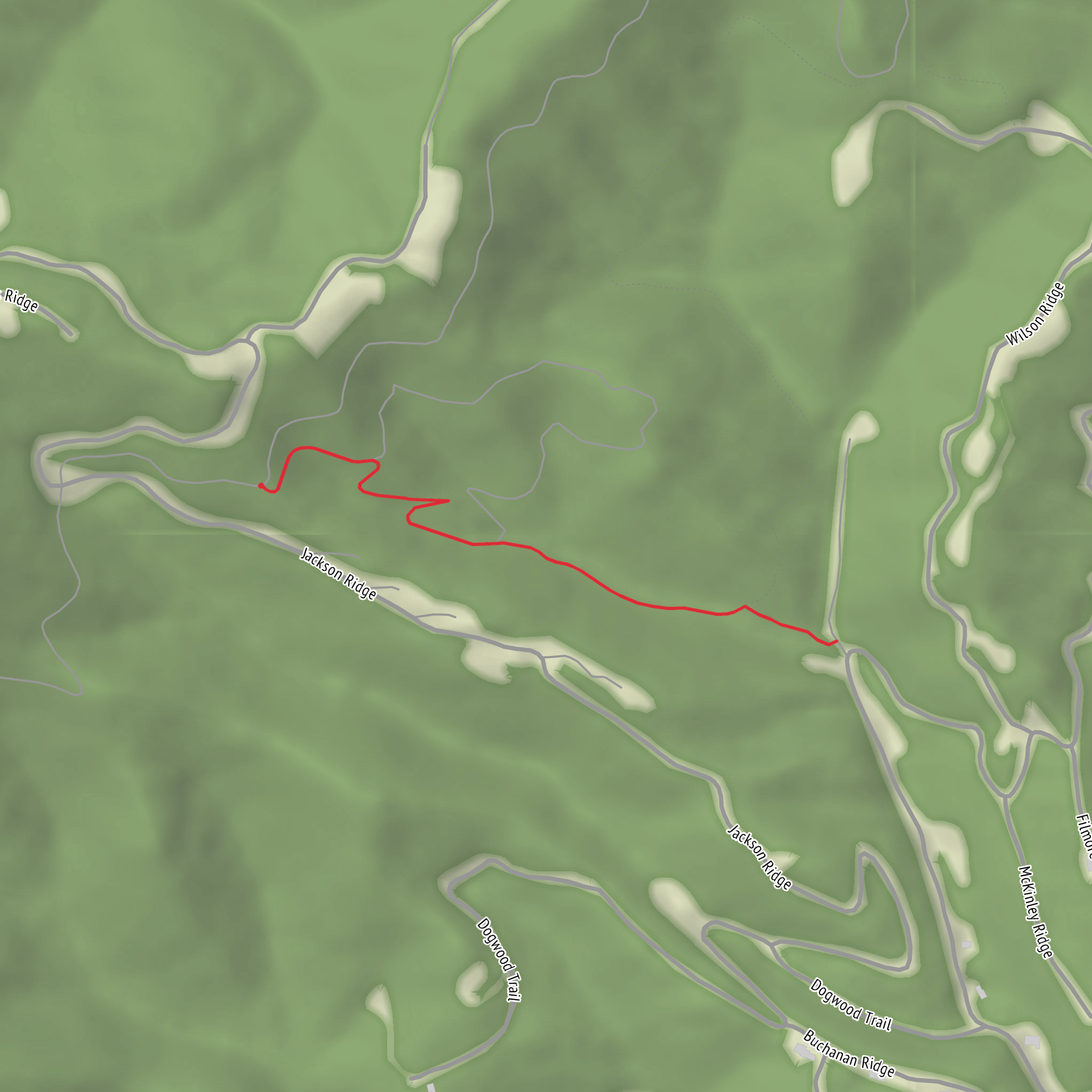 Broken Antler Trail mobile static map