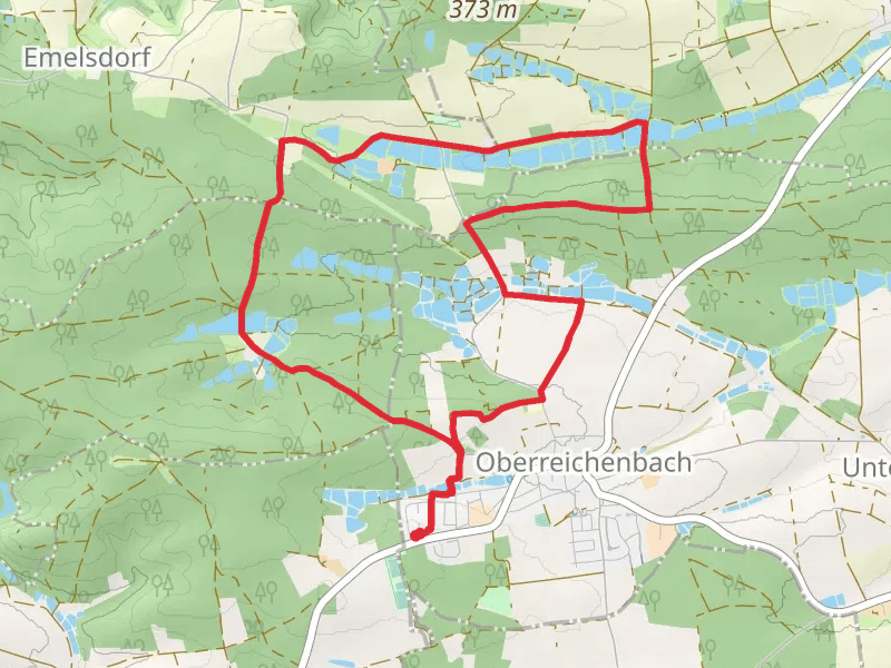 Tanzenhaidteiche, Sintmannsbuch and Erlesbachteiche Loop via Bettelhutlein Runde