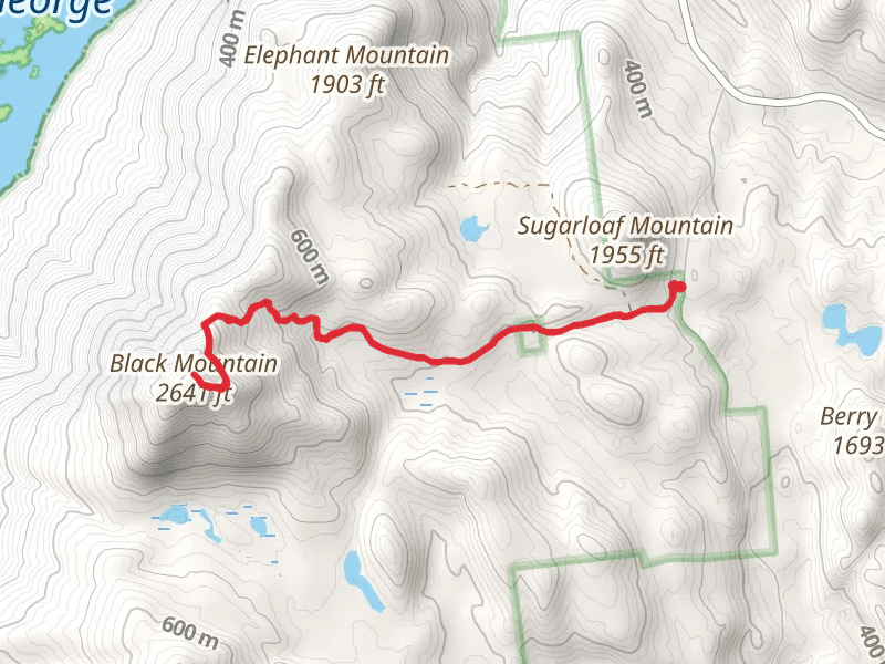 Black Mountain Trail via Pike Brook Road