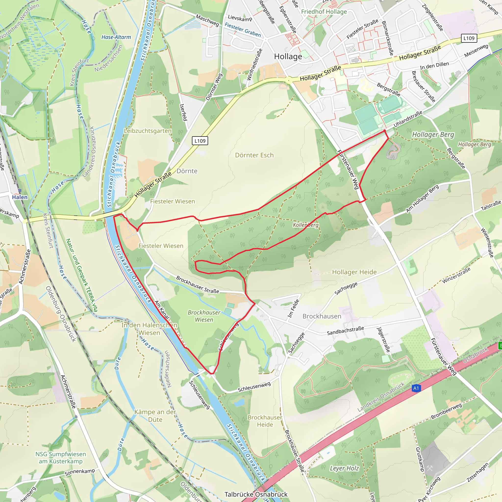 Tante Anna and Klumpe Loop mobile static map