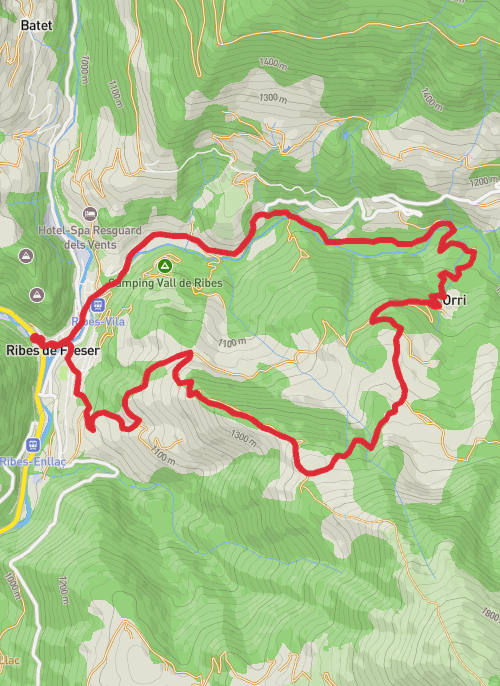 Ribes de Fresser-L’Orri mobile static map