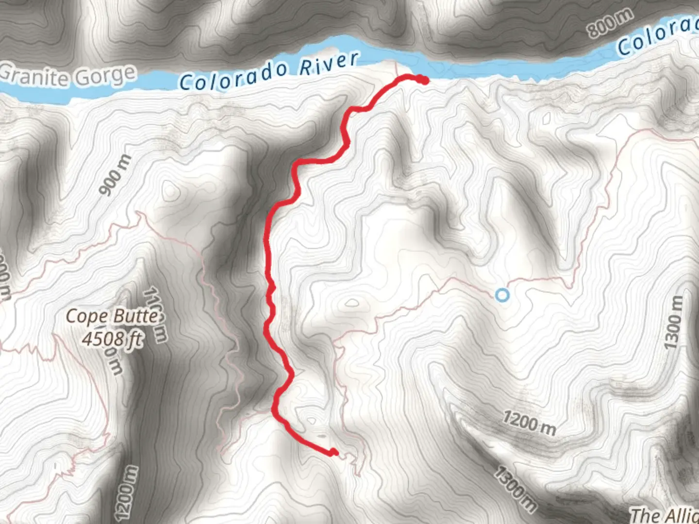 An image depicting the trail Monument Creek Trail via Granite Rapids and its surrounding area.