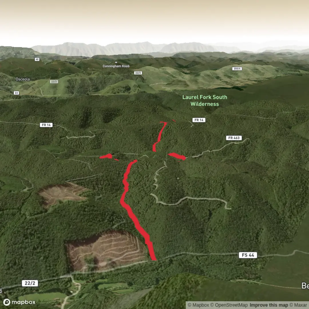 An image depicting the trail Beulah Trail and its surrounding area.