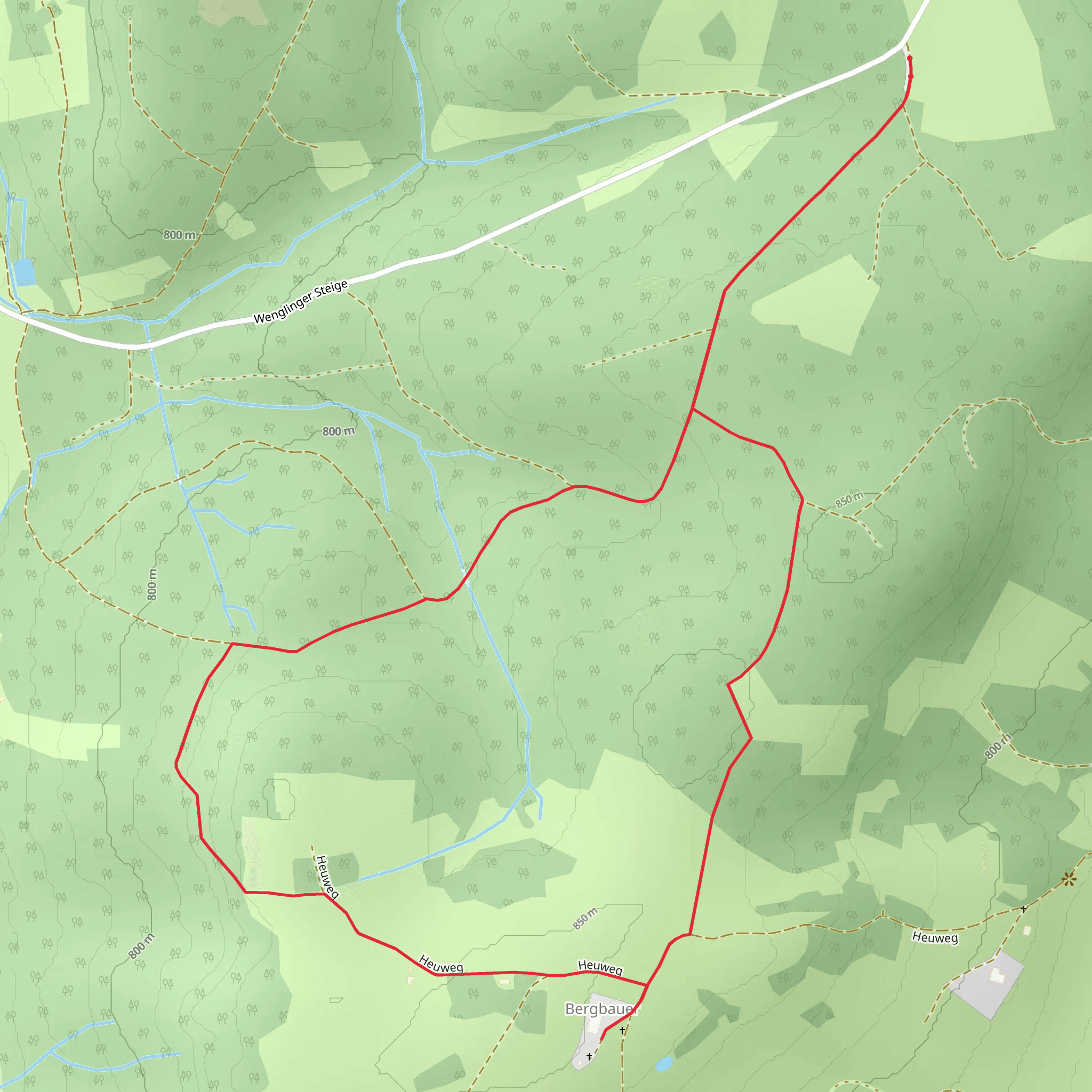 Ecklerwald Loop mobile static map
