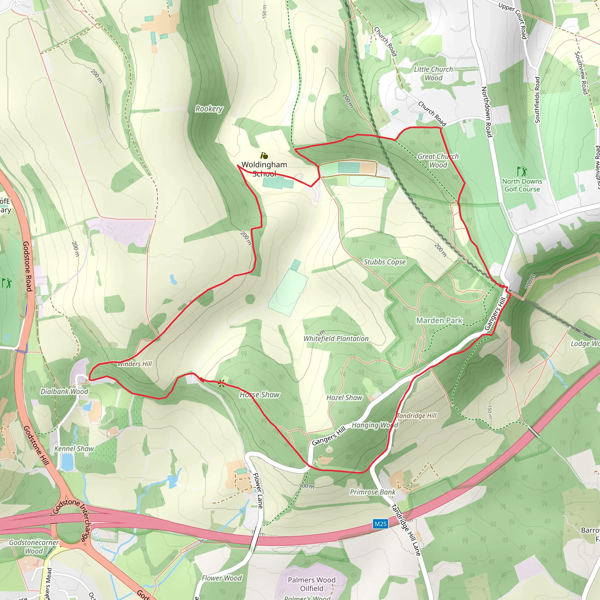 Madden Park and Madden Castle Loop mobile static map
