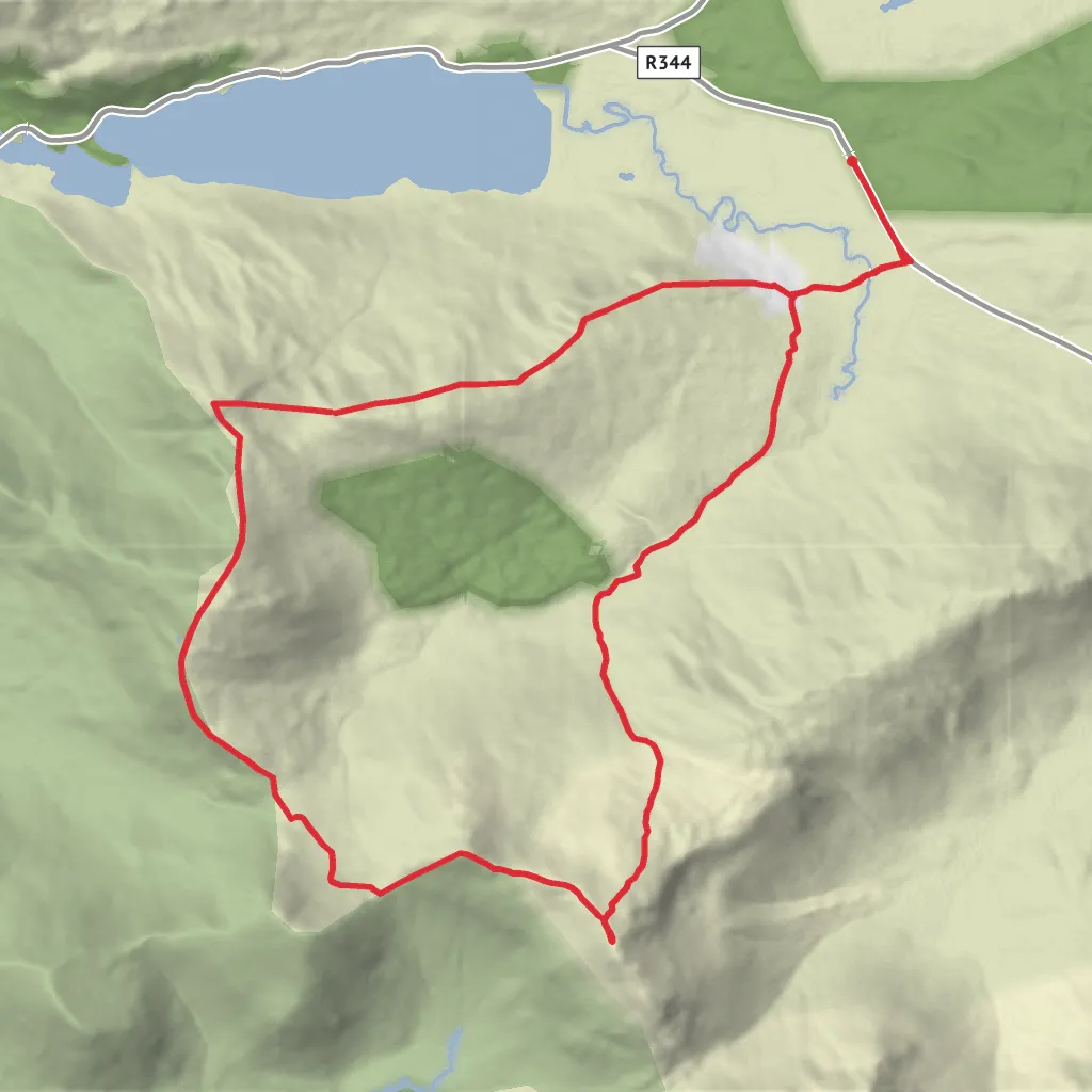 Glencorbet Horseshoe Loop mobile static map