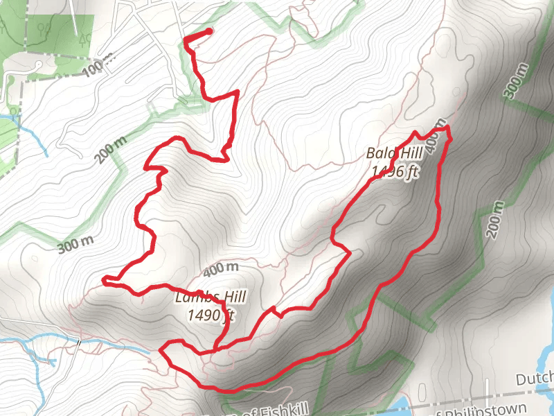 Bald Hill Overlook Trail and Fishkill Ridge Trail