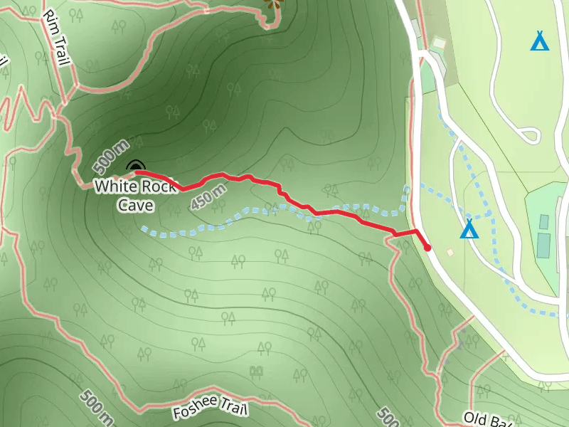 White Rock Cave Trail and Bird Trail