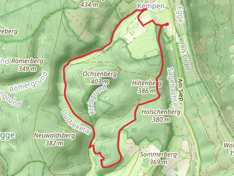 Durbekeweg, Klingweg and Saberweg Loop