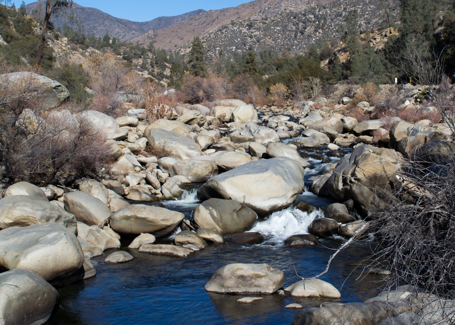 An image depicting the trail Kern River Upper Trail - Brush Creek Flat and its surrounding area.