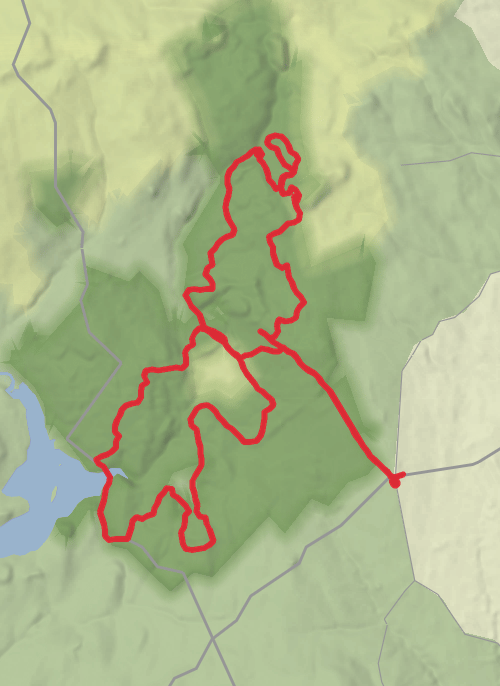 Gisburn Forest 8 Ribble Valley Rise mobile static map