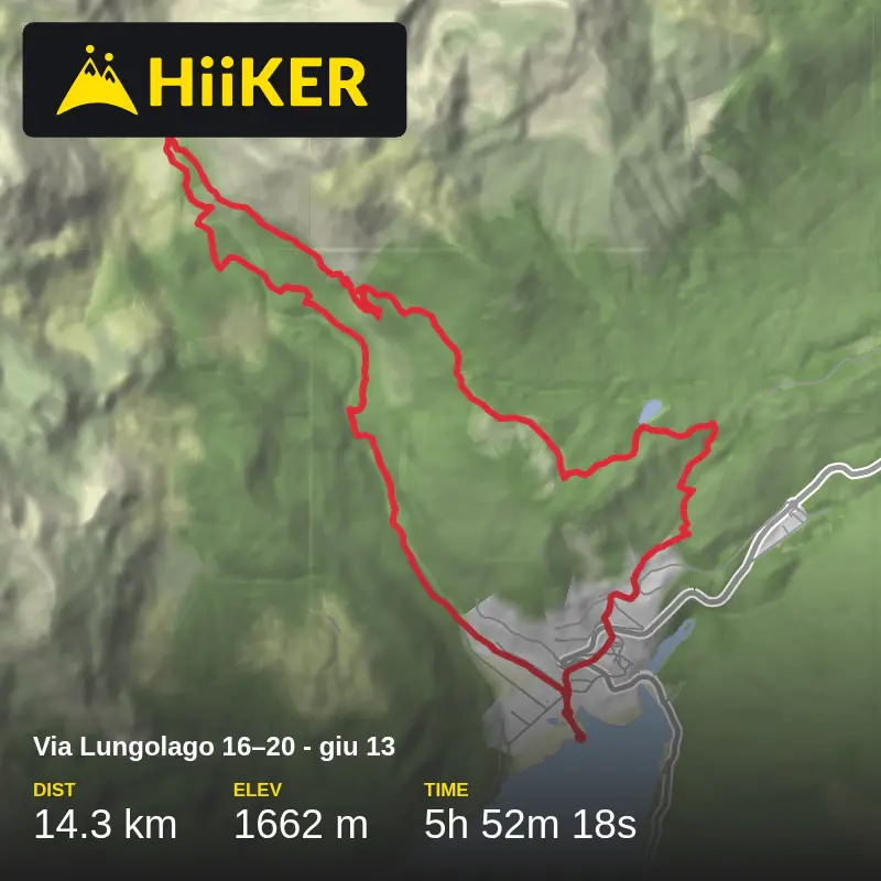 A map preview of the recording Via Lungolago 16–20 - giu 13.