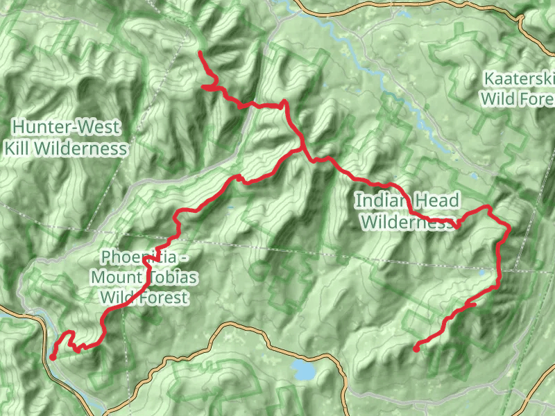 Tremper, Hunter and Overlook Mountain via Phoenicia Trail