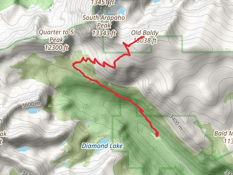 Old Baldy via Arapaho Pass Trail