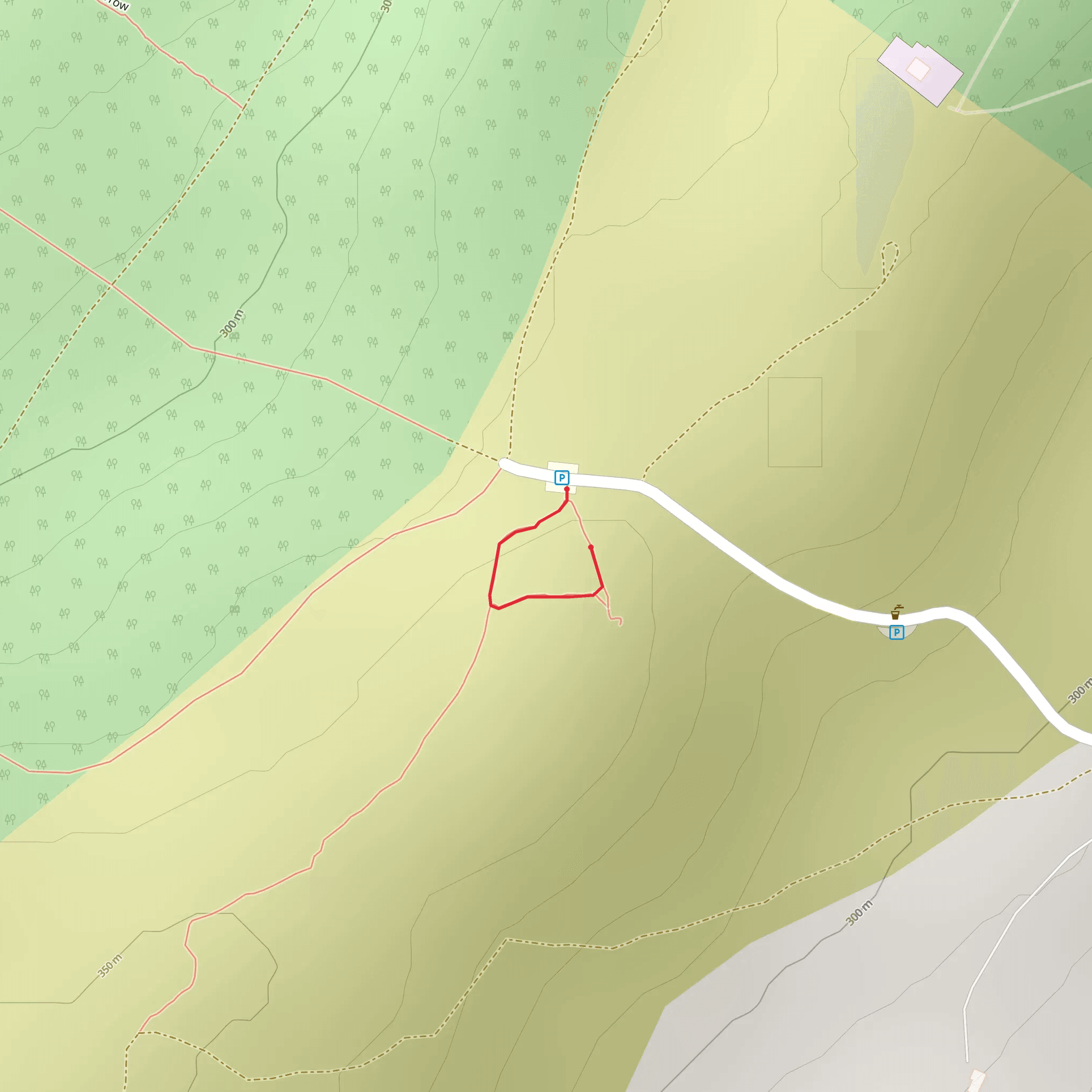 Ridge of Capard - Viewing Platform Loop mobile static map