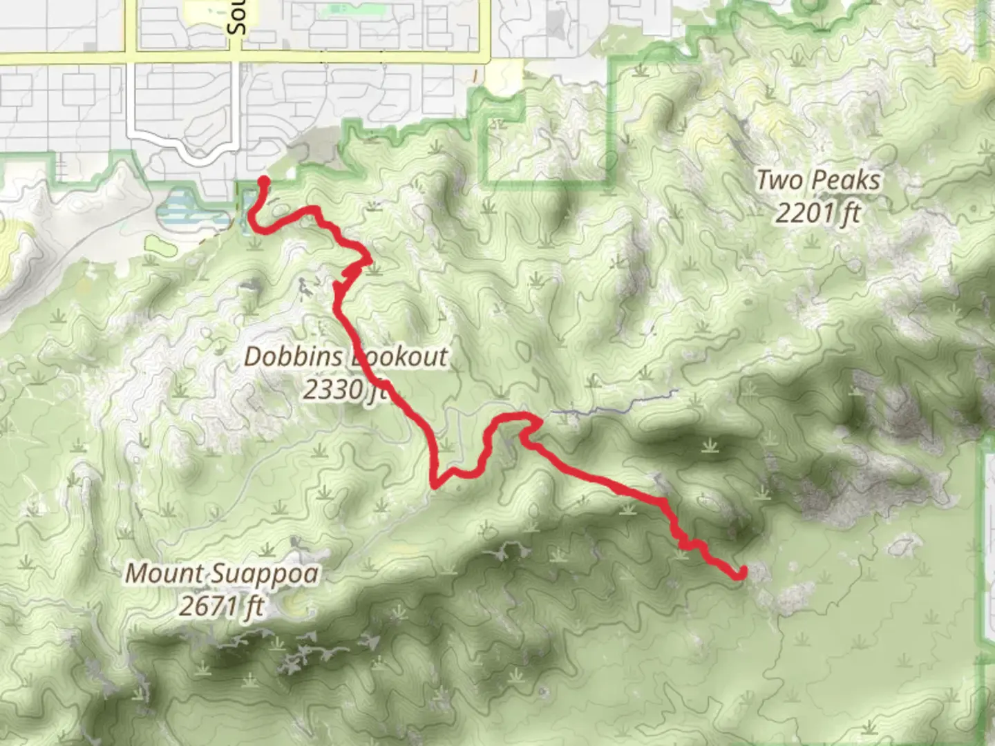 An image depicting the trail Holbert and Corona de Loma Trail and its surrounding area.
