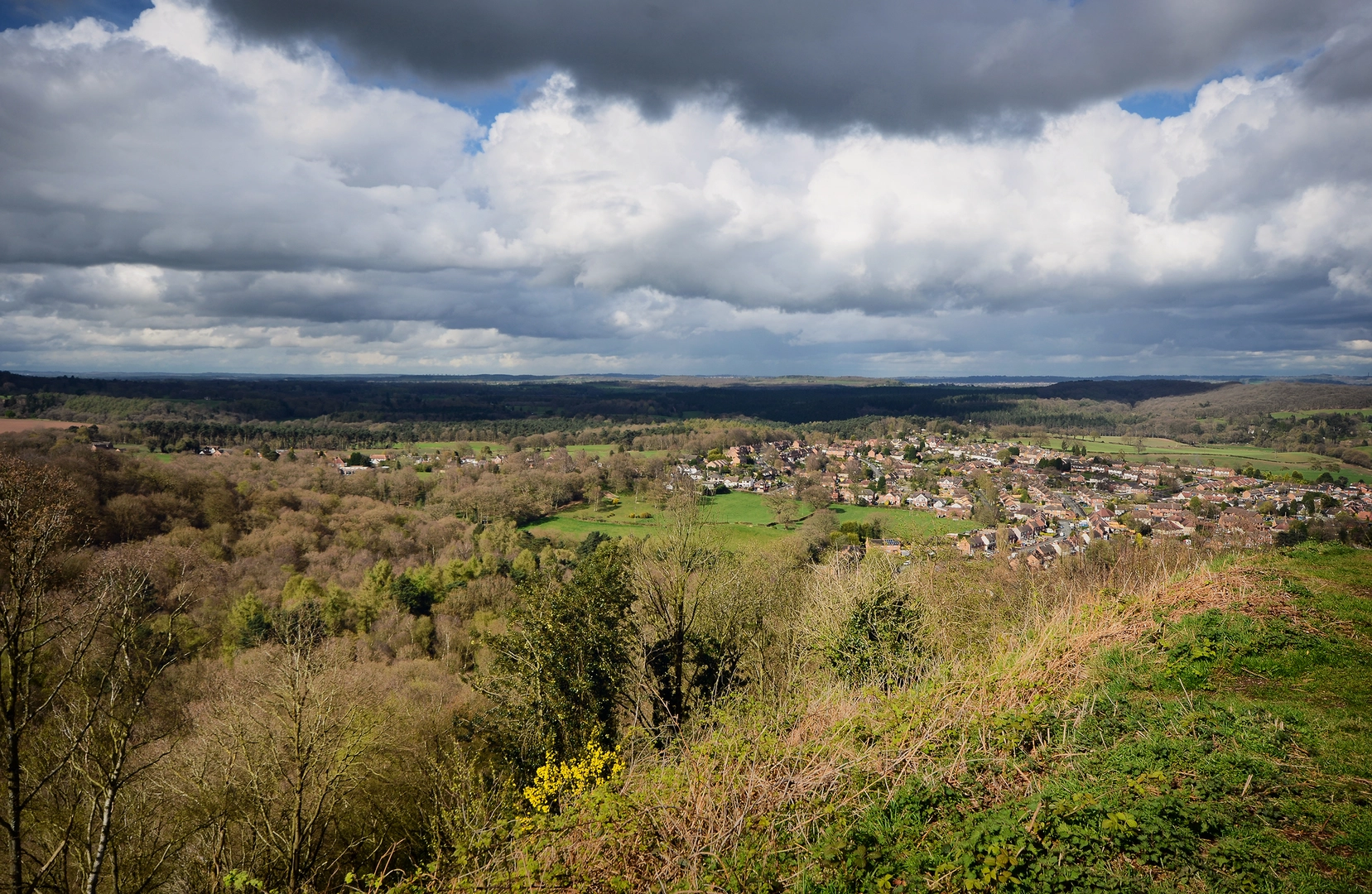 An image depicting the trail Kinver Edge and Blakeshall from Holy Austin Rock and its surrounding area.