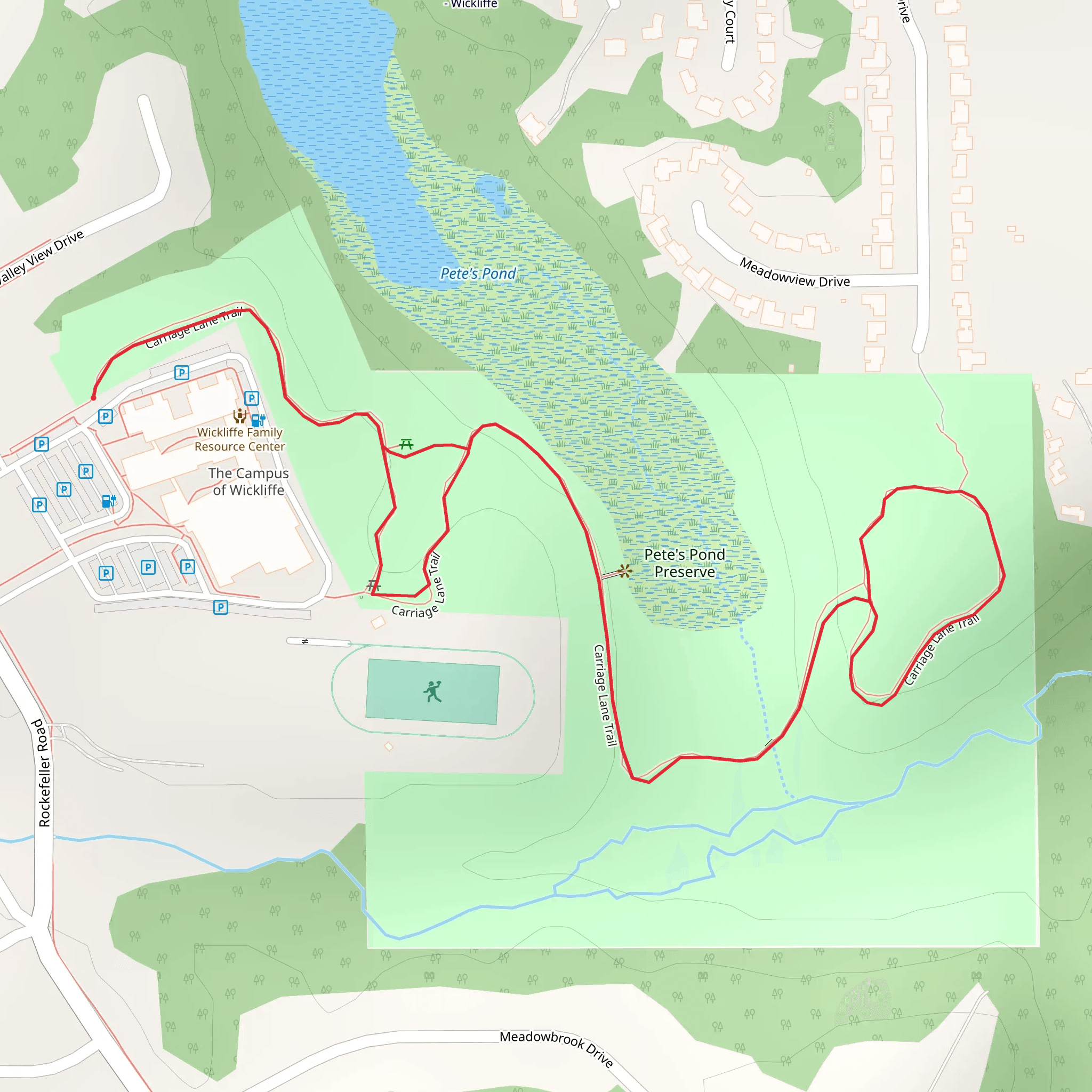 Carriage Lane Loop Trail mobile static map