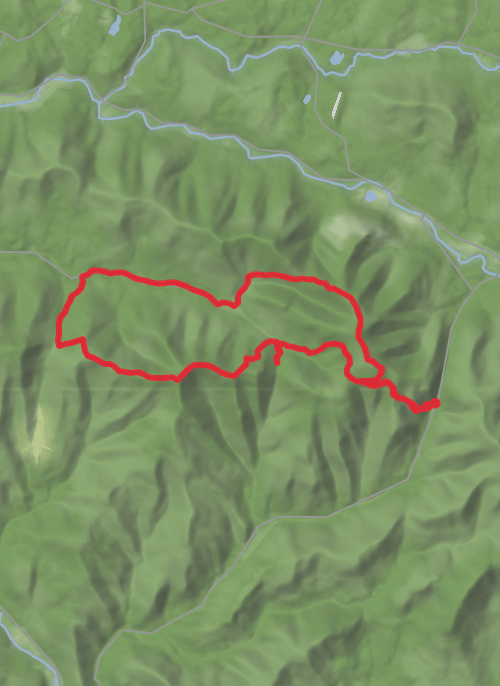 Hike from Hunter mobile static map