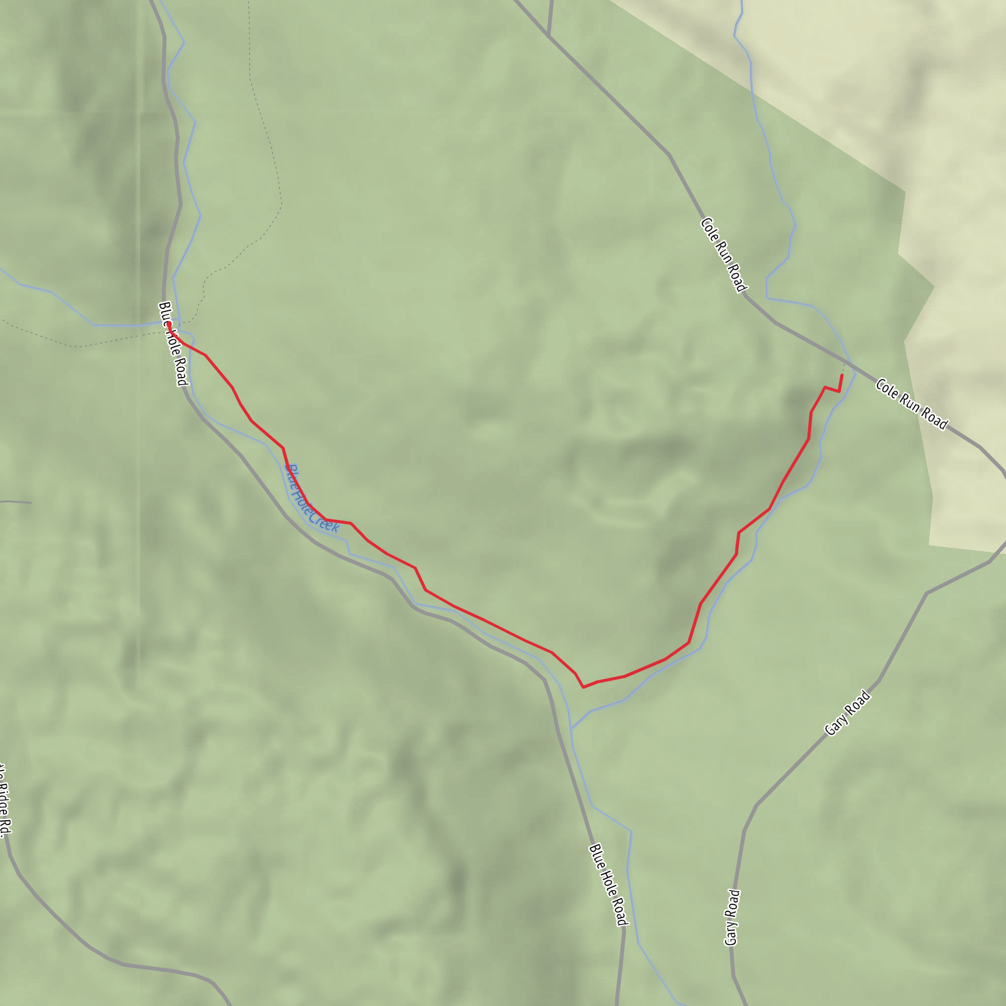 Cole Run Falls mobile static map