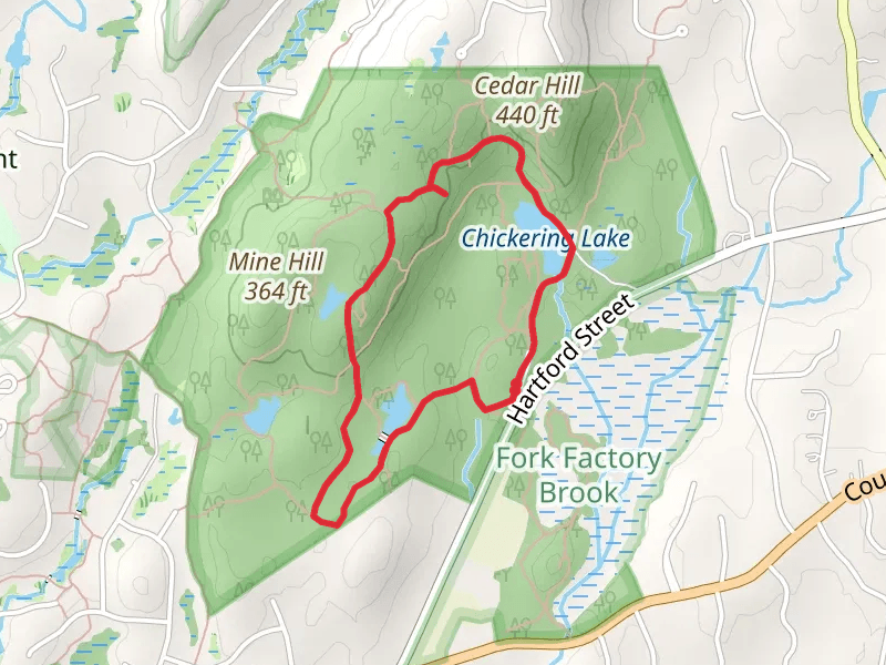 Echo Lake and Chickering Lake Loop Trail