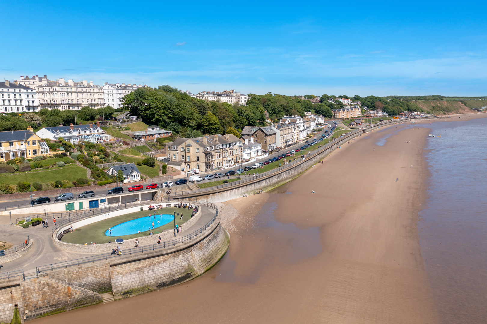 An image depicting the trail Scarborough to Filey via the Cleveland Way and its surrounding area.