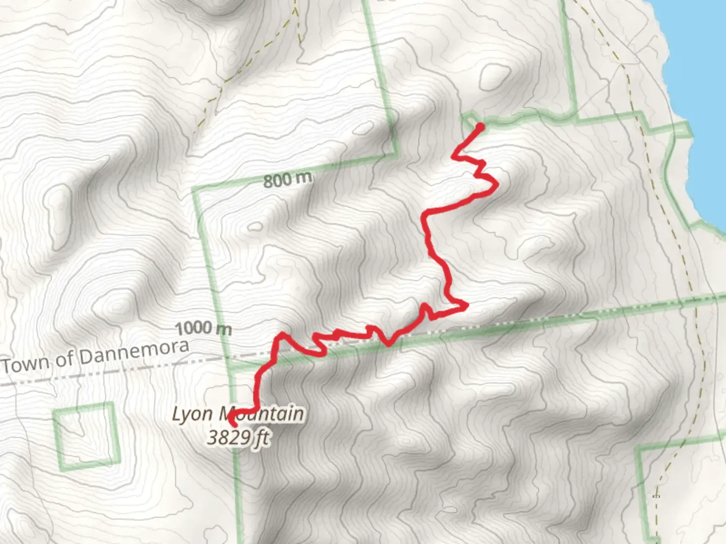 An image depicting the trail Lyon Mountain Trail and its surrounding area.