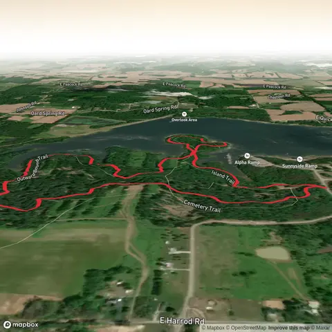 Hardy Lake via Outward Bound Trail and Island Trail