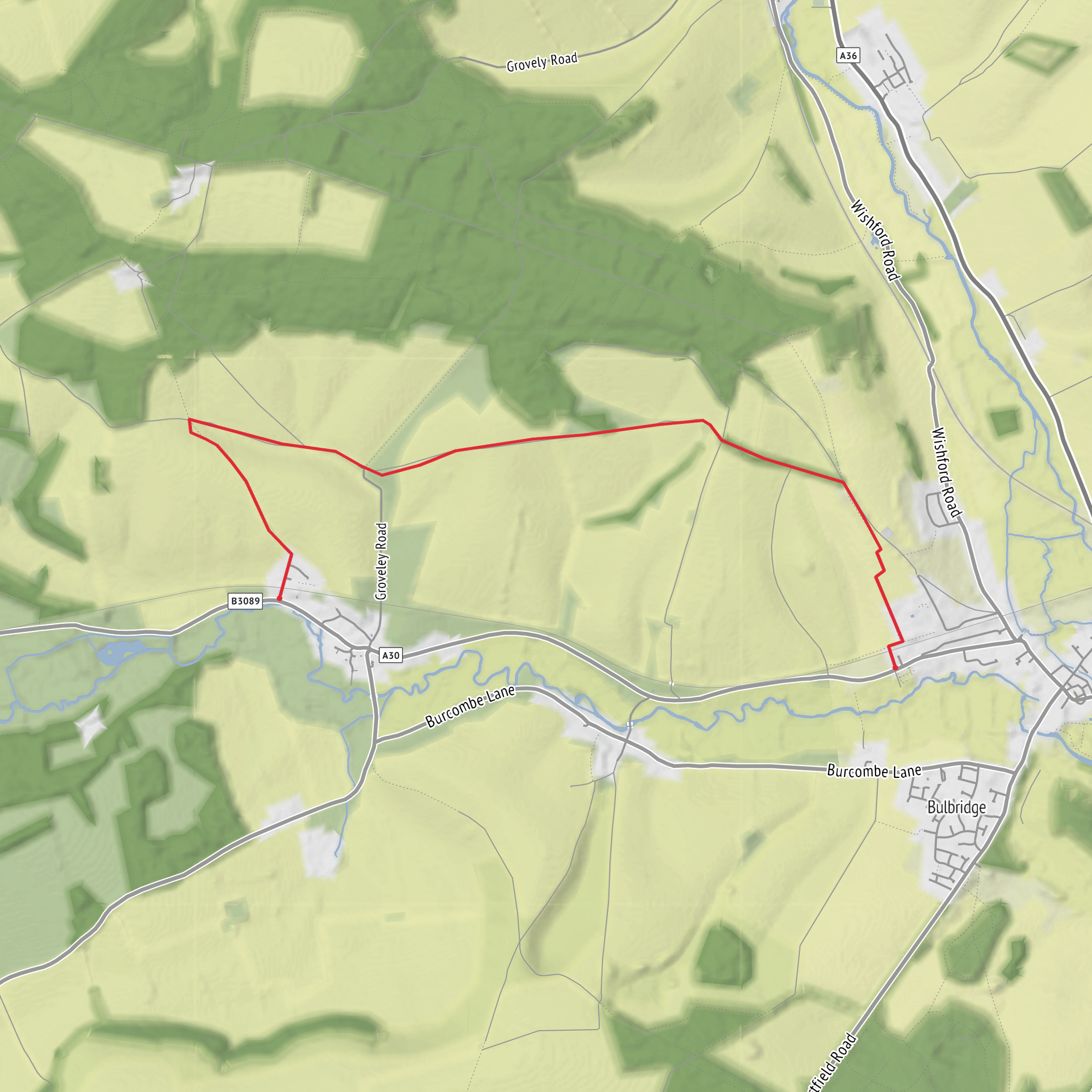 Barford Saint Martin GPX file mobile static map