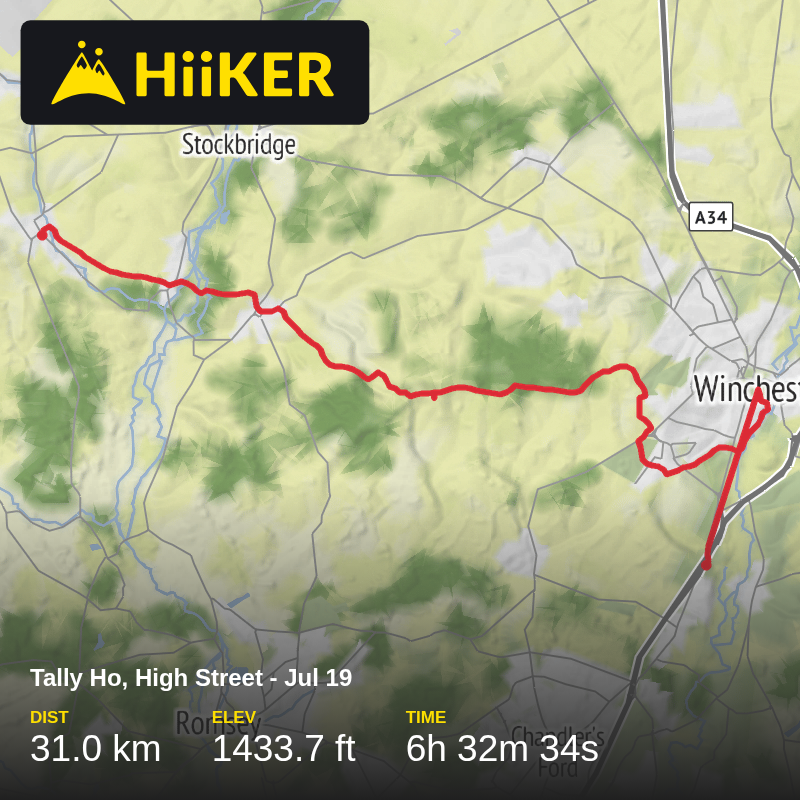 A map preview of the recording Tally Ho, High Street - Jul 19.