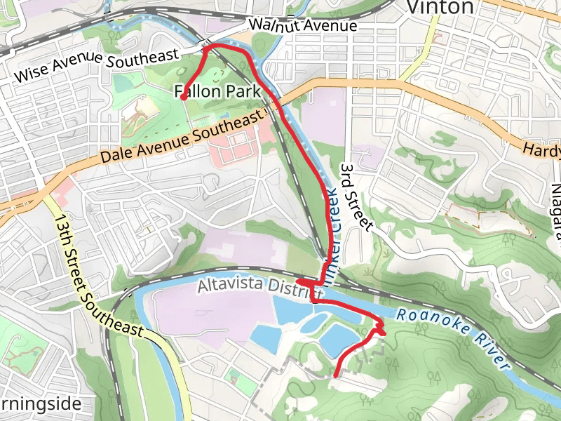 Tinker Creek Greenway Trail - Fallon Park