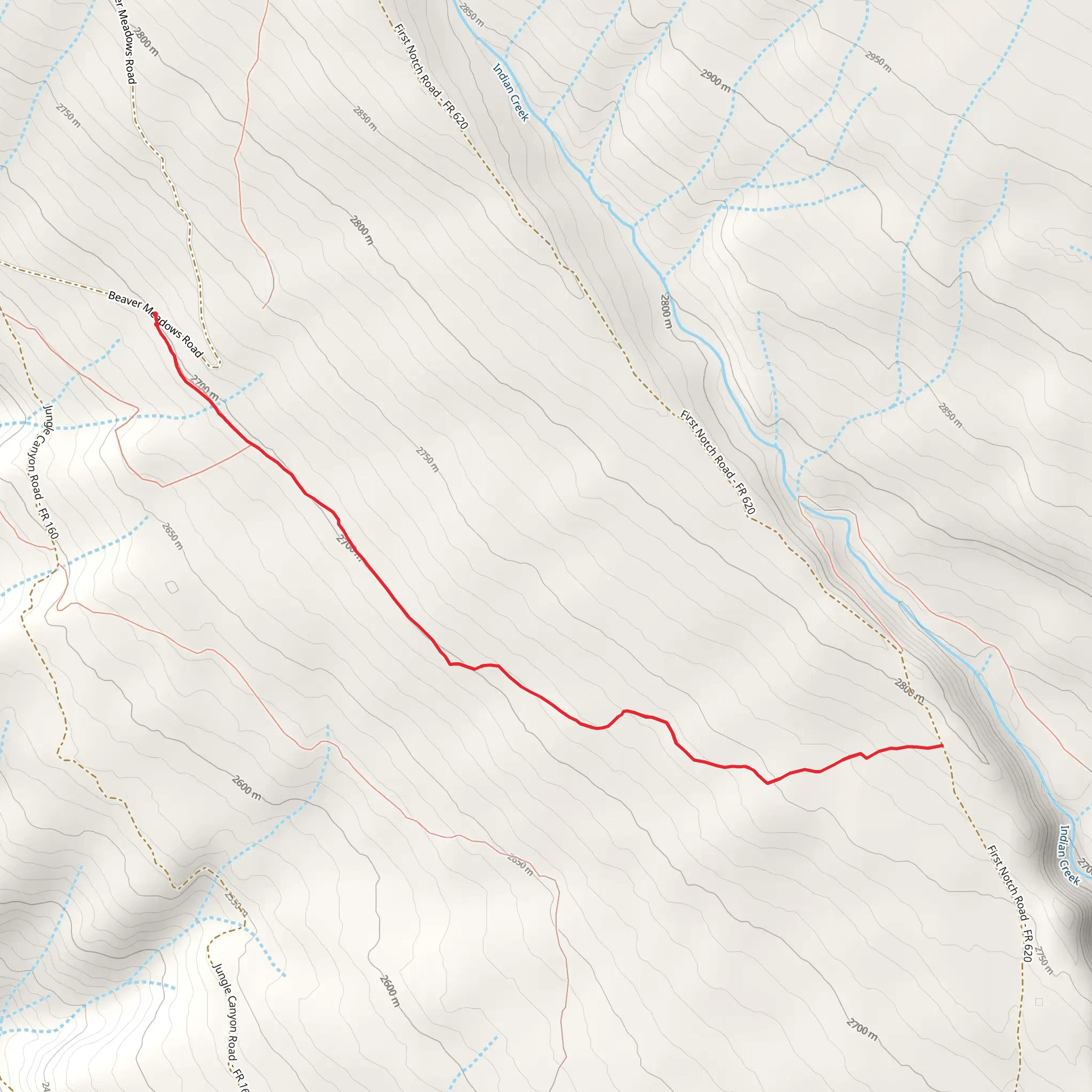 Uncle Charlie Trail mobile static map