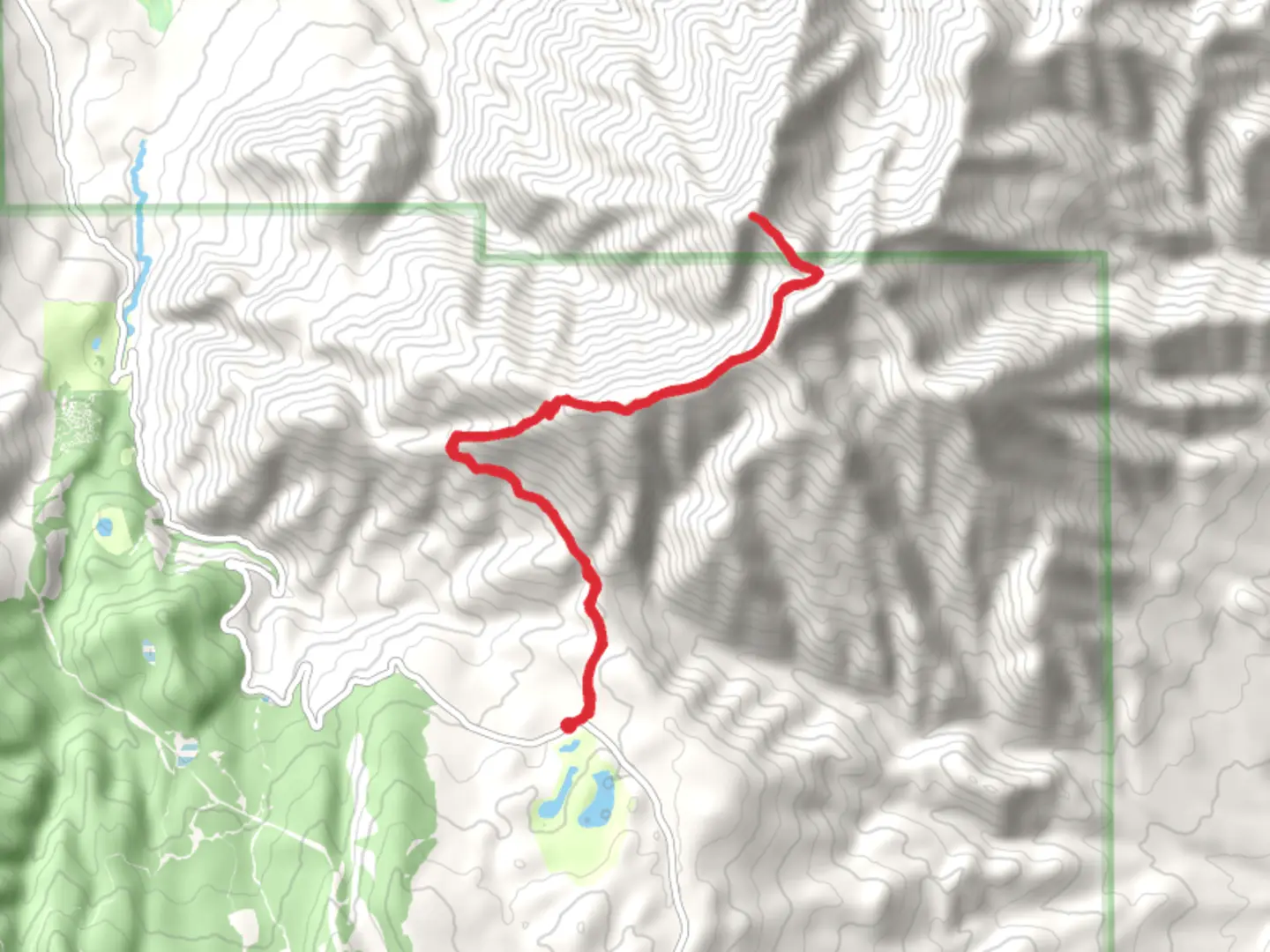 An image depicting the trail Santaquin Peak via Loafer Mountain Trail and its surrounding area.