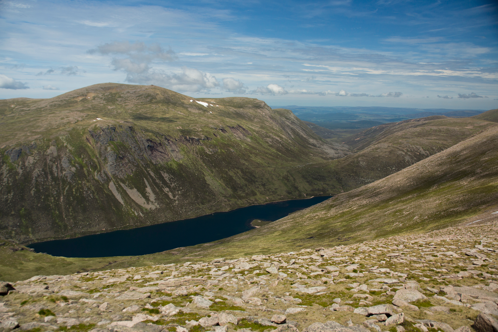 An image depicting the trail Beinn Mheadhoin From Glenmore and its surrounding area.