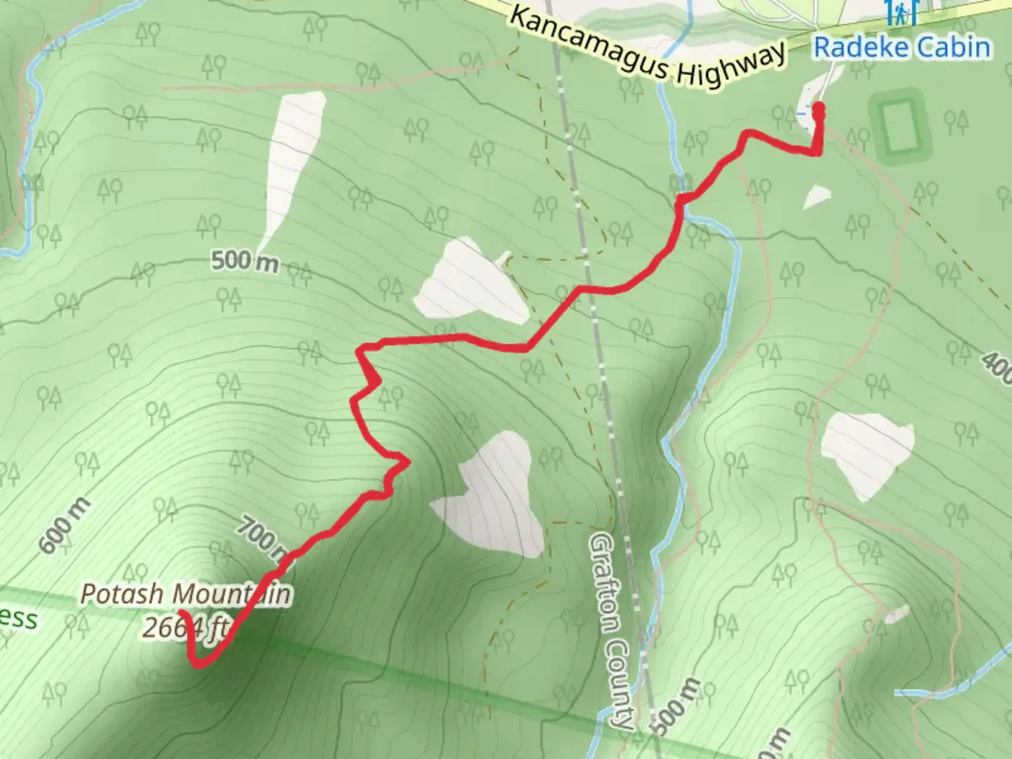 An image depicting the trail Potash Mountain and its surrounding area.