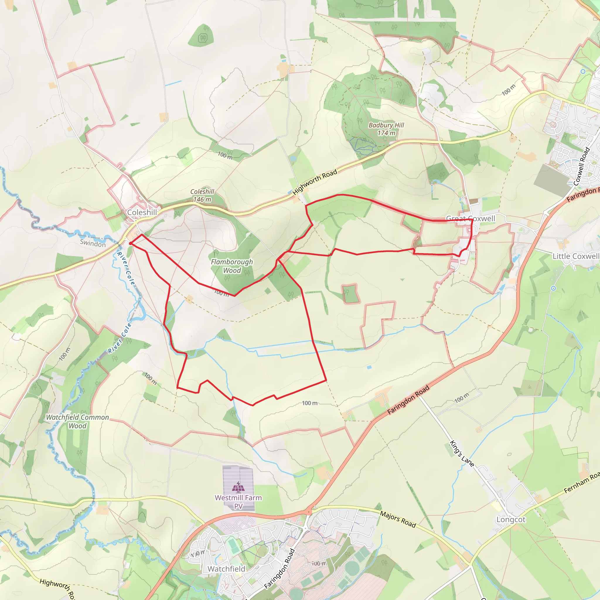 Coleshill Estate mobile static map